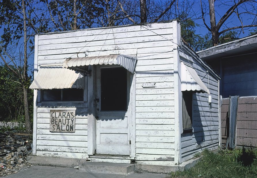 Clara's Beauty Salon on Jensen Drive in Houston, Texas, 1977