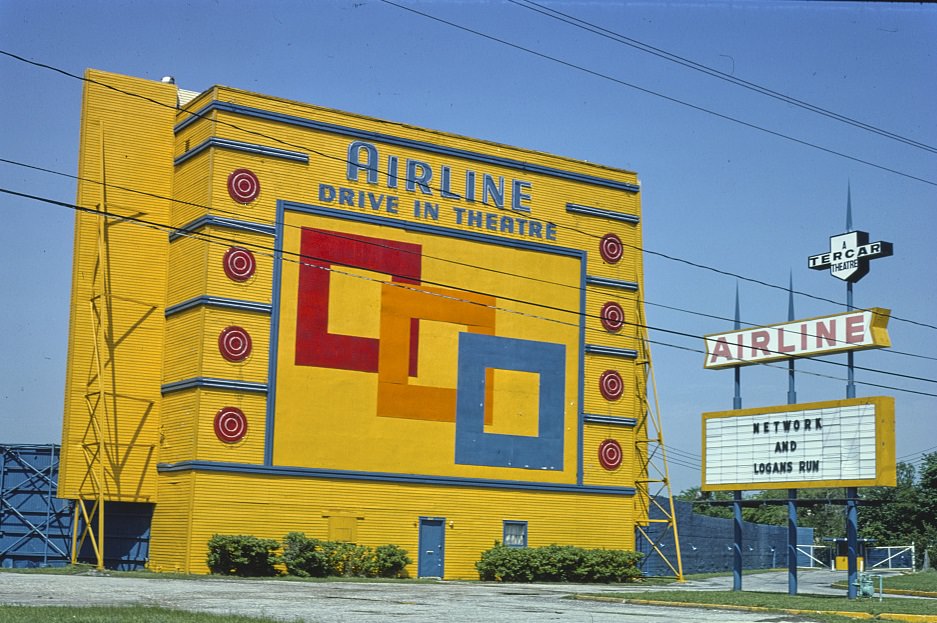 Airline Drive-In in Houston, Texas, 1977