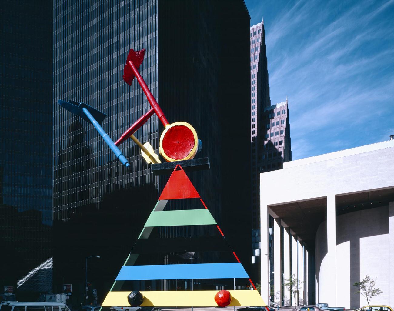 Joan Miro's sculpture 'Personage and Birds' in Houston, Texas, 1990s