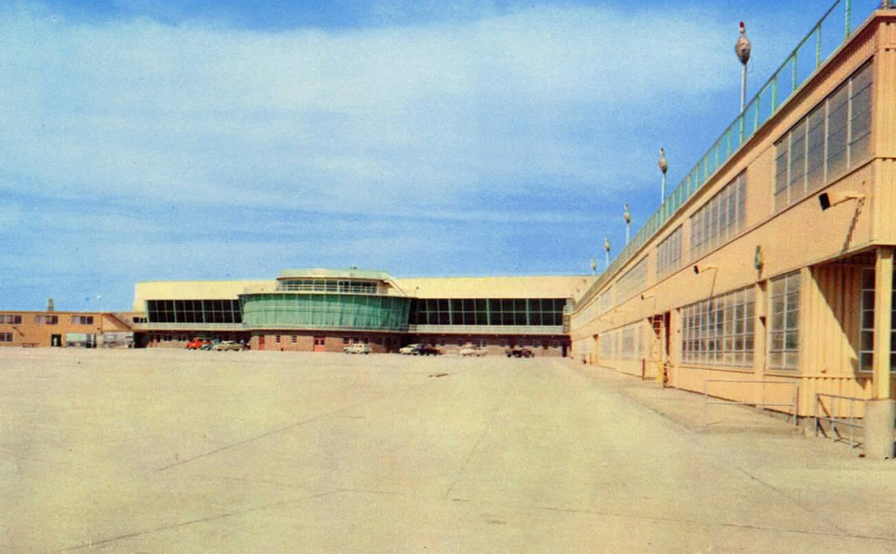 The new Houston International Airport, Houston, Texas, 1955.