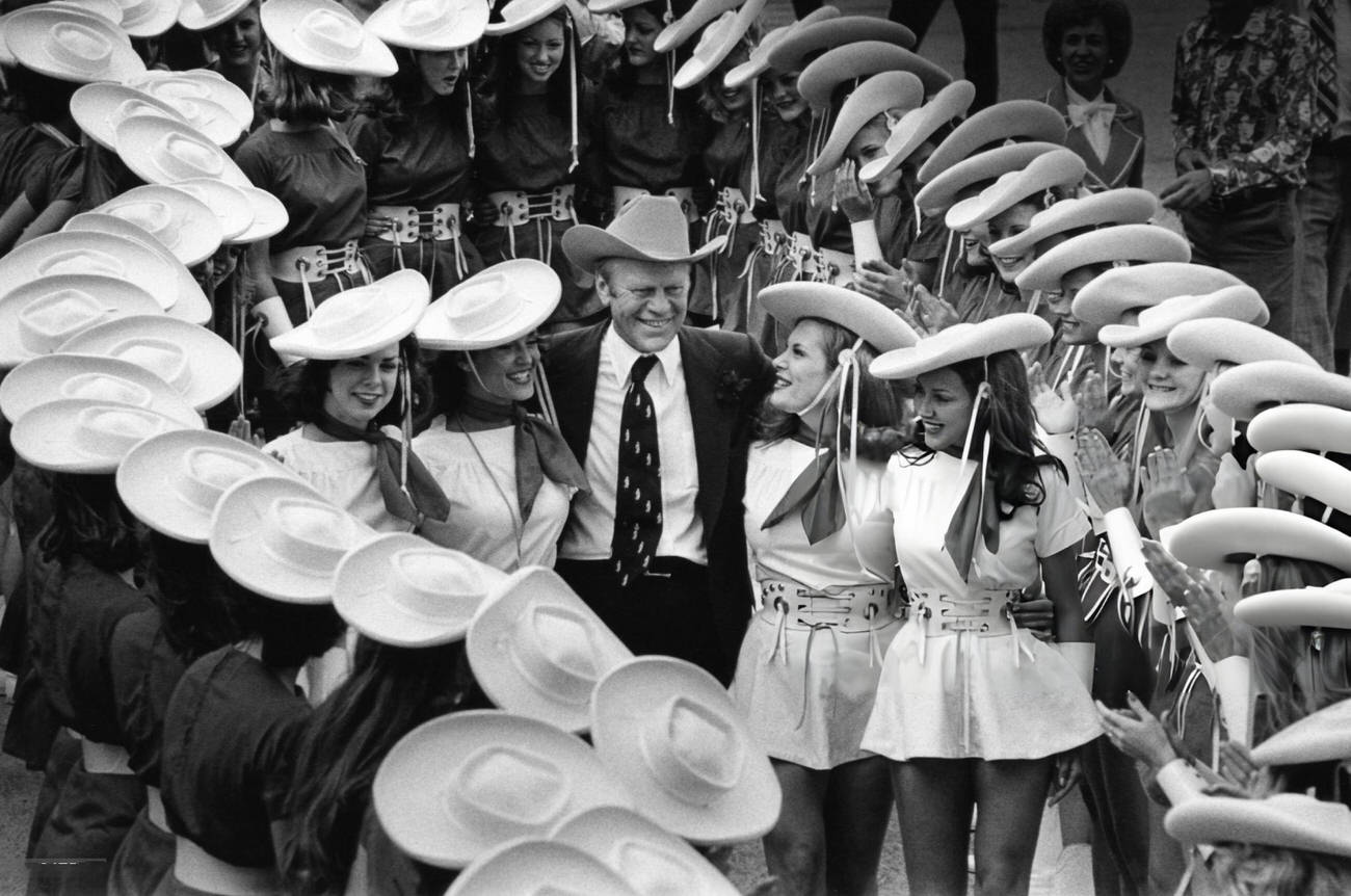 President Gerald R. Ford's campaign appearance in Houston, Texas, 1976.