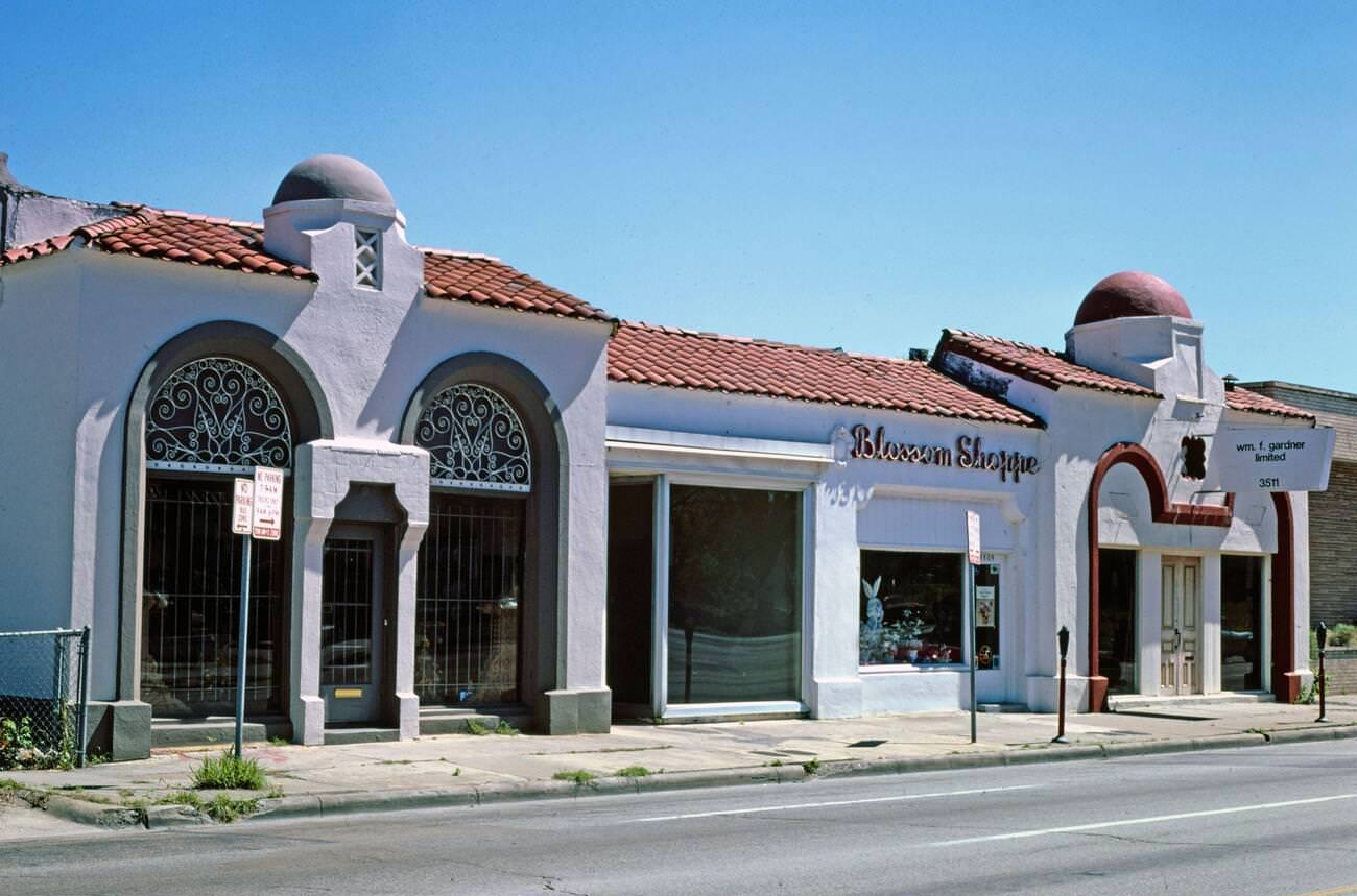 Blossom Shop in Houston, Texas, circa 1977.