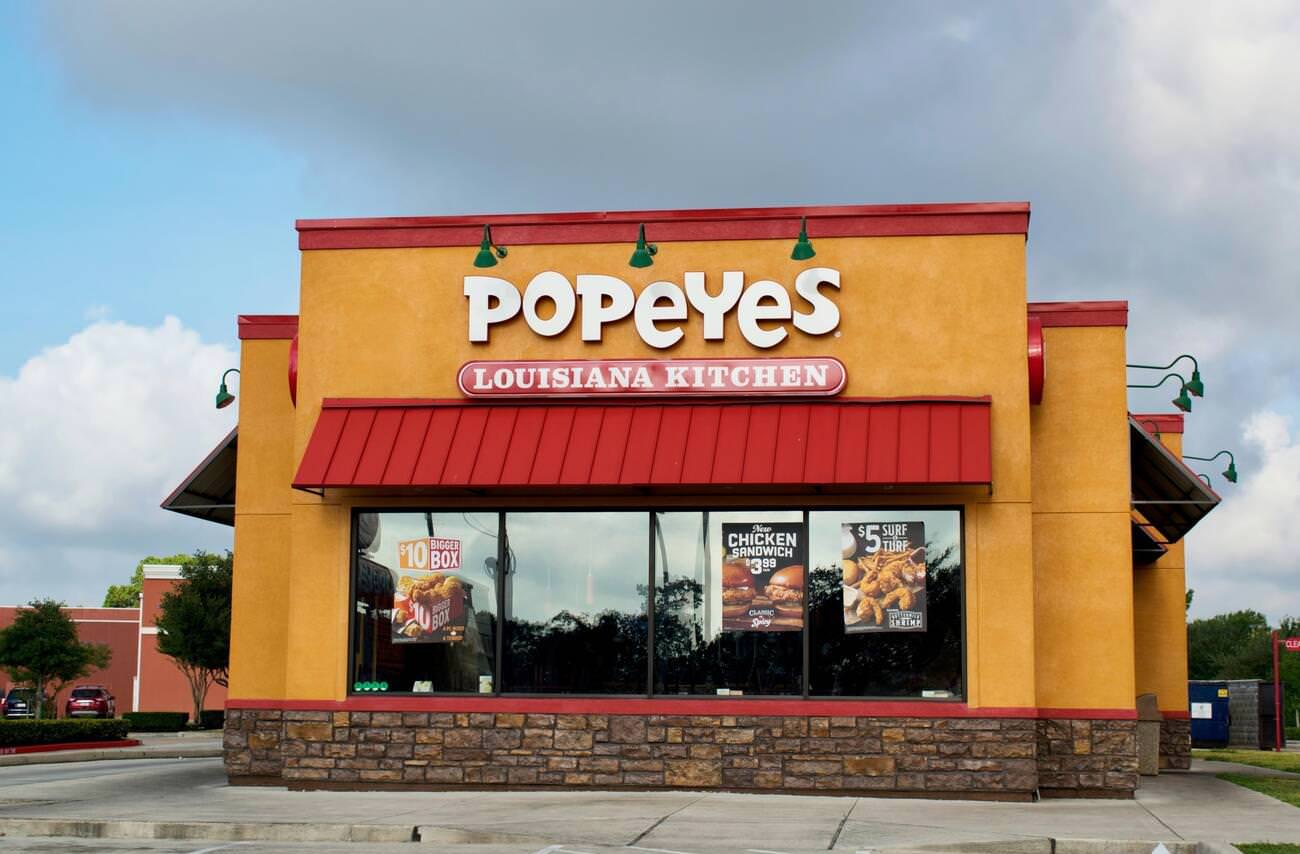 Popeye's fried chicken store in Atascocita, Texas.