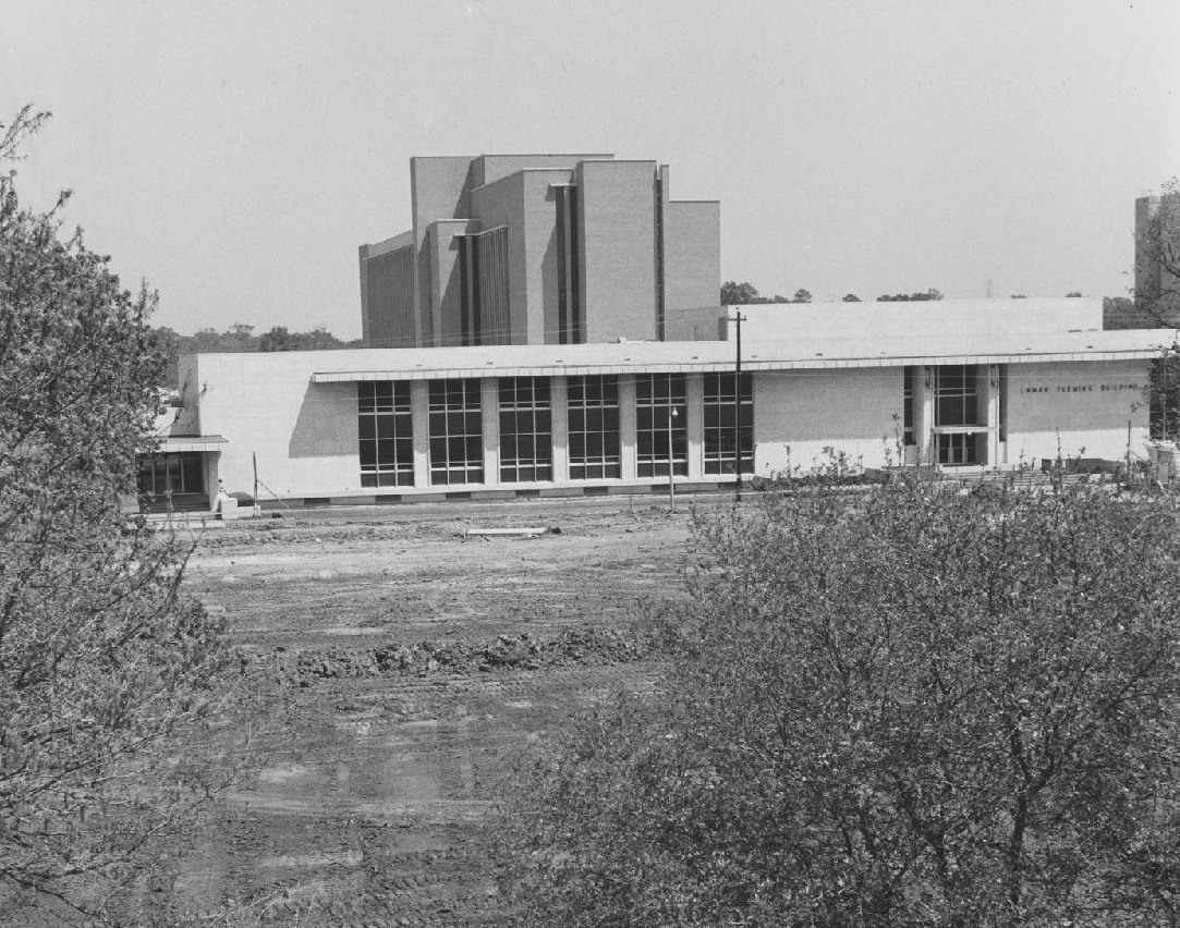 Lamar Fleming Building construction, Houston, 1970