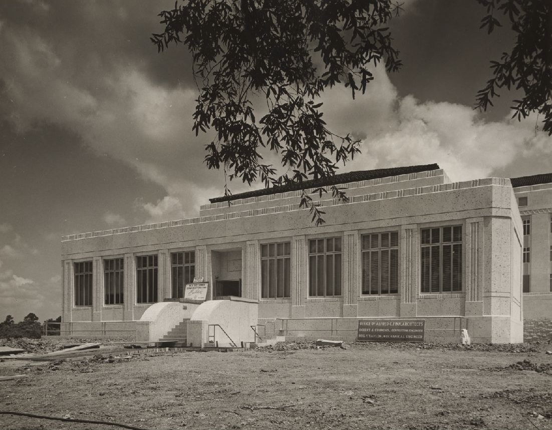Ezekiel Cullen Building construction side view, 1950