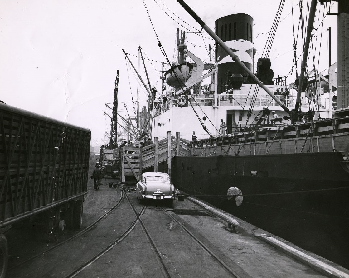 SS Nancy Lykes, Houston Ship Channel, 1952