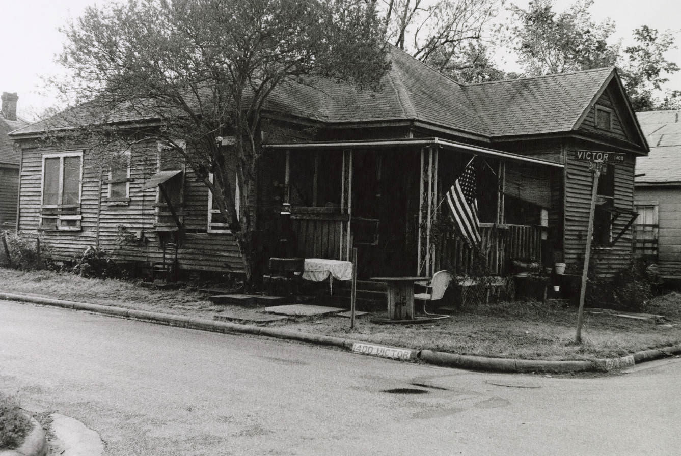 Wood house on Victor Street, Houston's Fourth Ward, 1960s