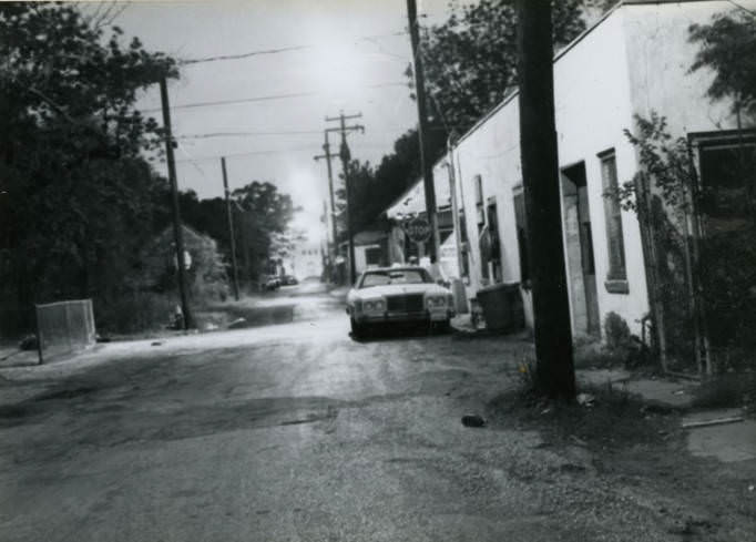 Houston Fourth Ward street view, 1970s.