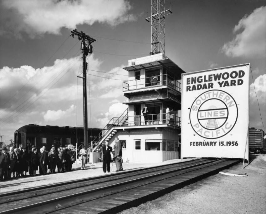 Englewood Radar Yard opening, Houston, February 15, 1956.