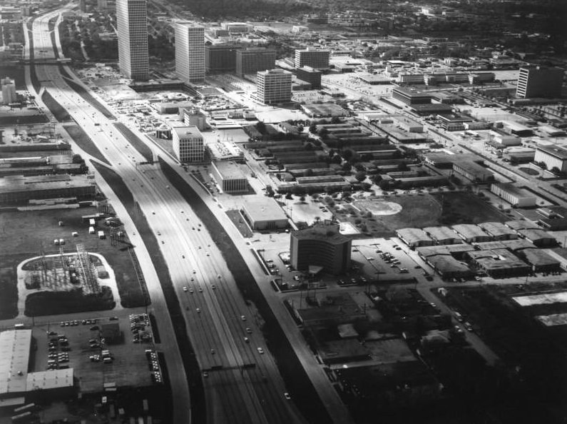 Downtown Houston, possibly 1950.