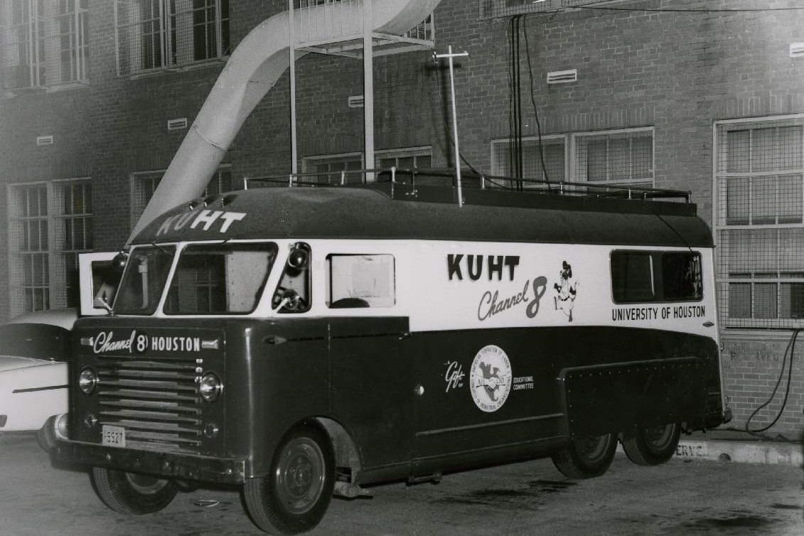 First remote van at KUHT, Houston, 1953.