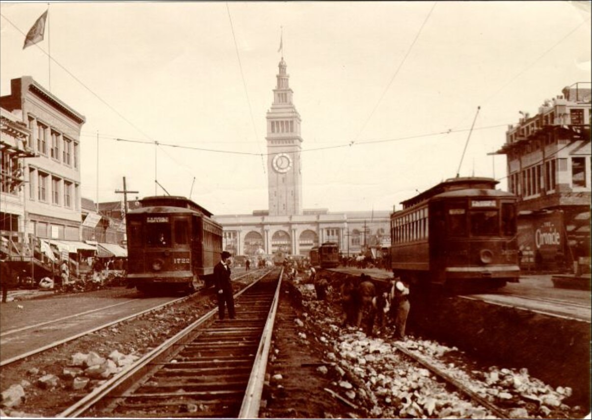 Market Street in the 1910s.