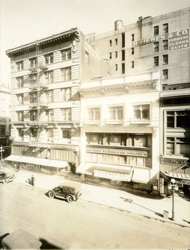 Grant Avenue near Post Street, circa 1918.