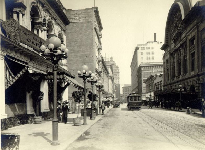 O'Farrell Street in the 1910s.