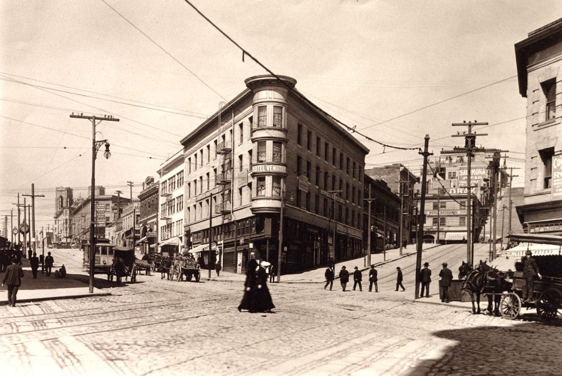 Columbus Avenue in the 1910s.