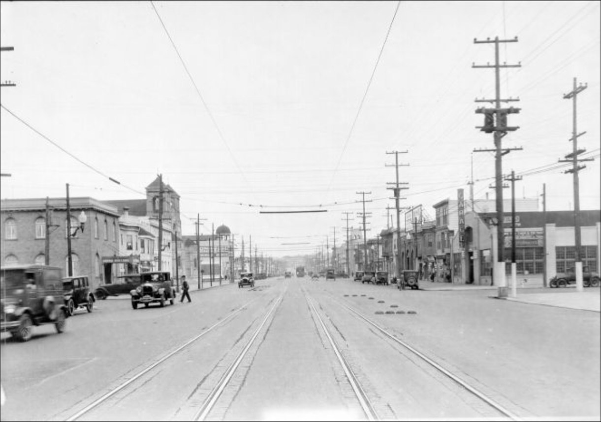 Geary Street at 9th Avenue in 1928.