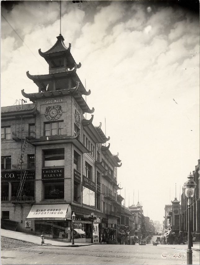 Grant Avenue and California Street in the 1920s