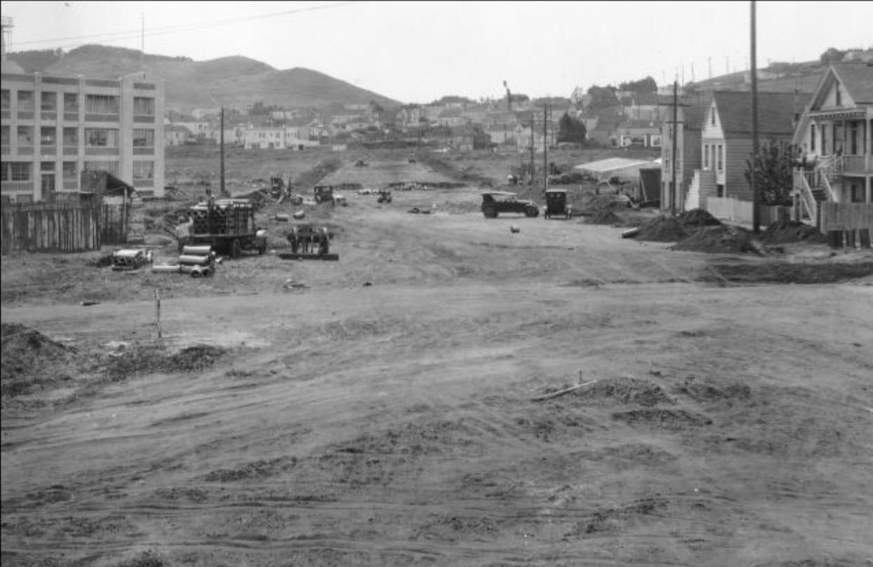 Bayshore Boulevard Section B south from Fitzgerald Avenue, 1928