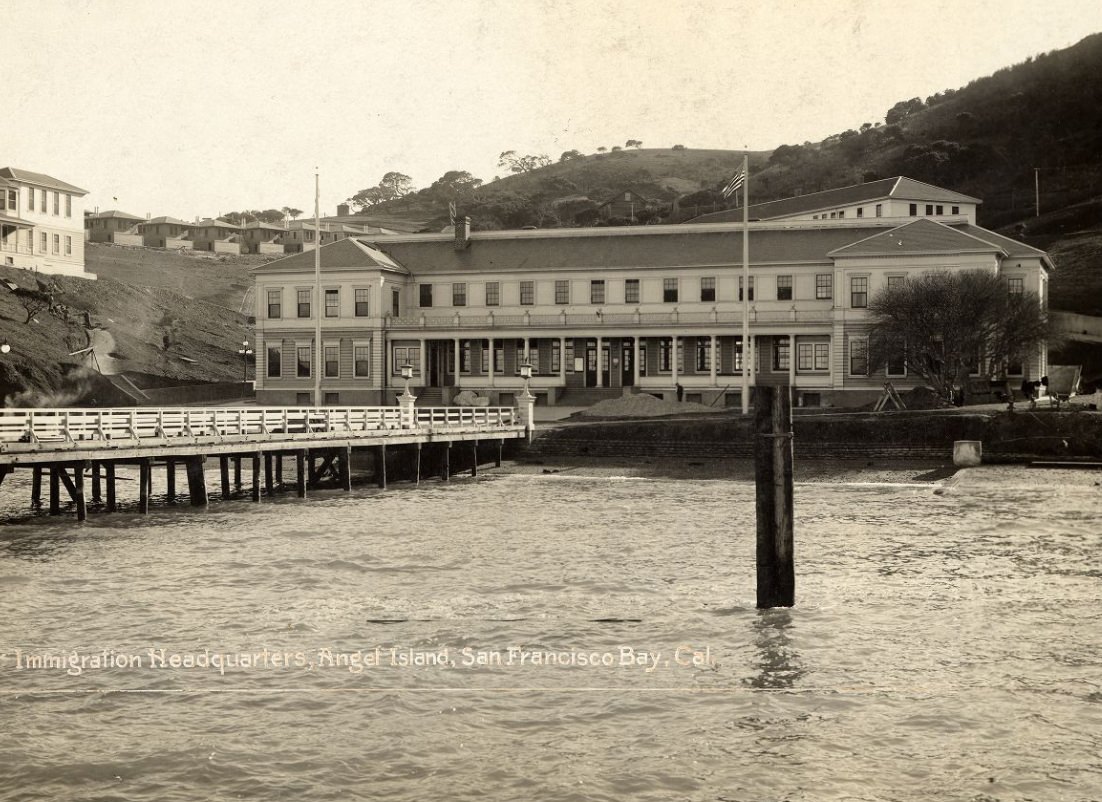 Immigration Headquarters on Angel Island, San Francisco Bay, 1928