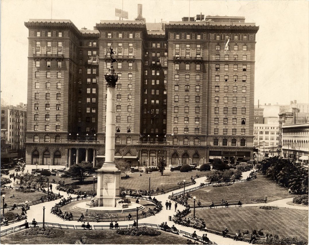 Powell Street side of Union Square, 1928