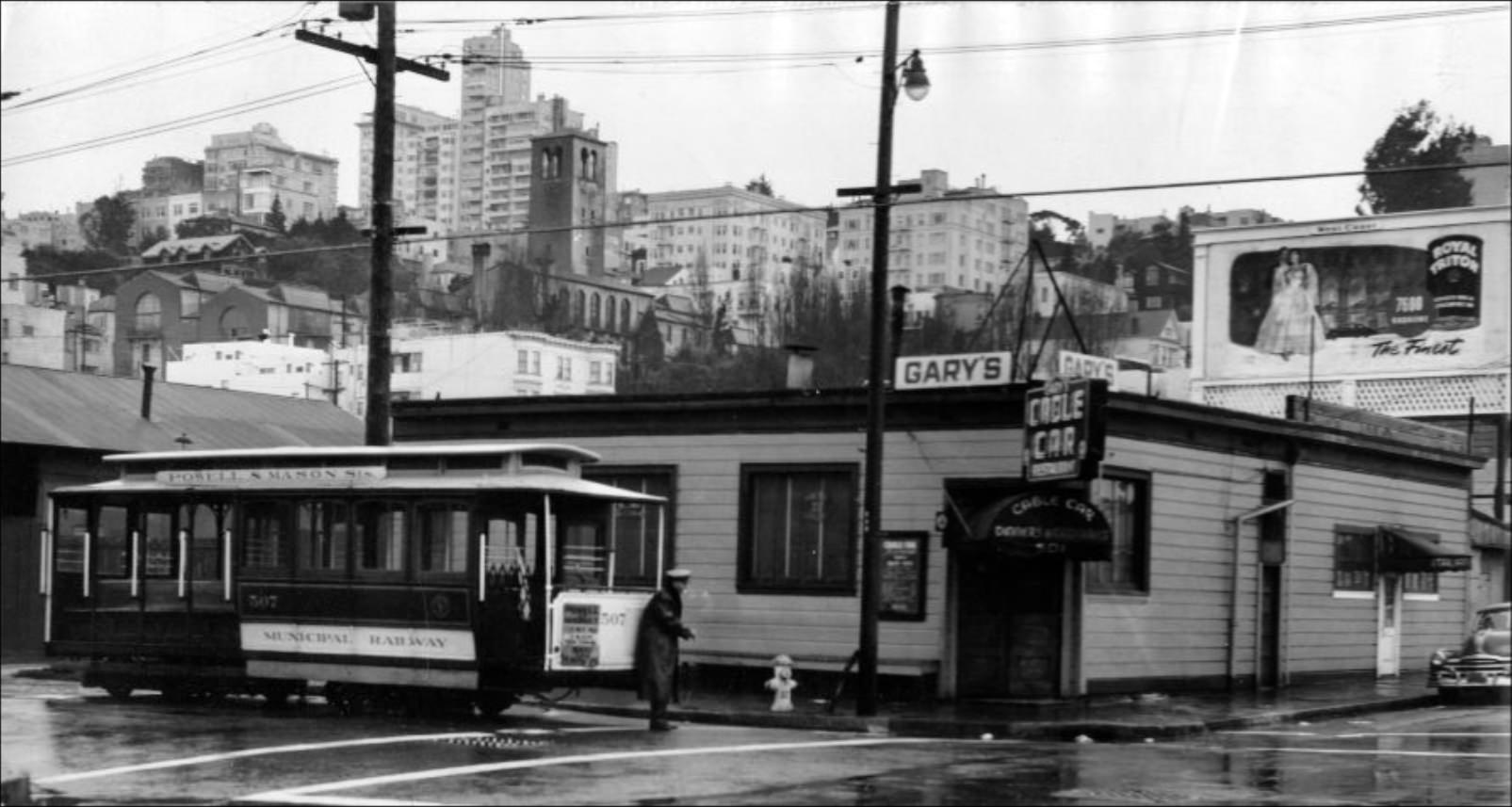 Cable Car restaurant closure, 1950