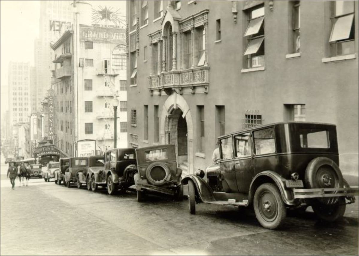 Pine Street between Stockton and Grant, 1928