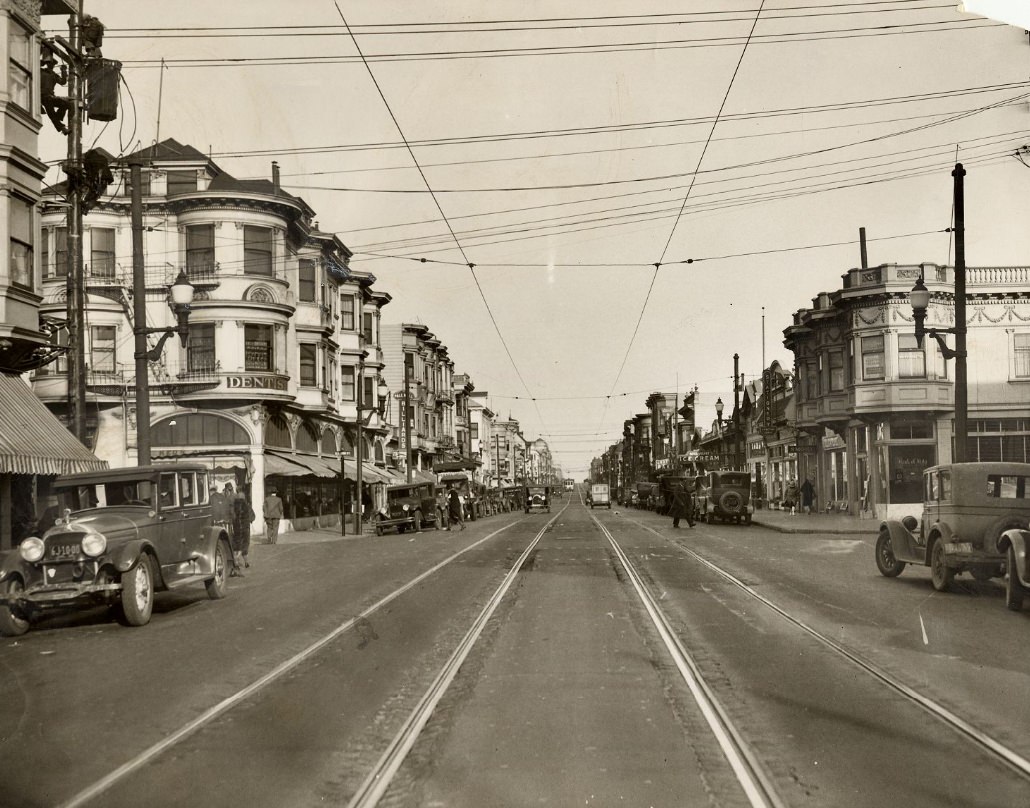 Haight Street at Clayton, 1929