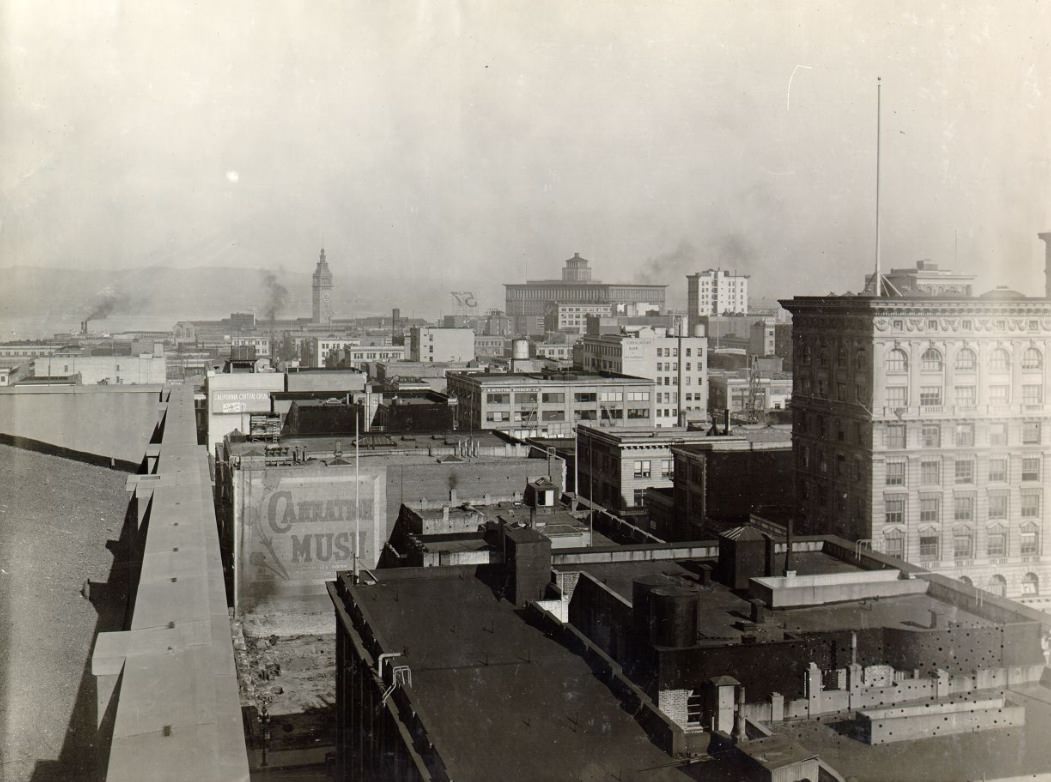 View of San Francisco southeast from the Hall of Justice, 1921