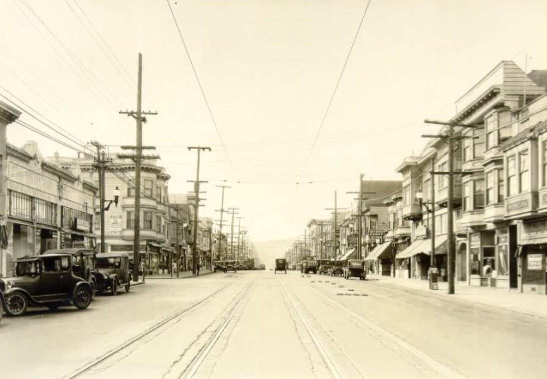 Mission Street at Excelsior, 1928