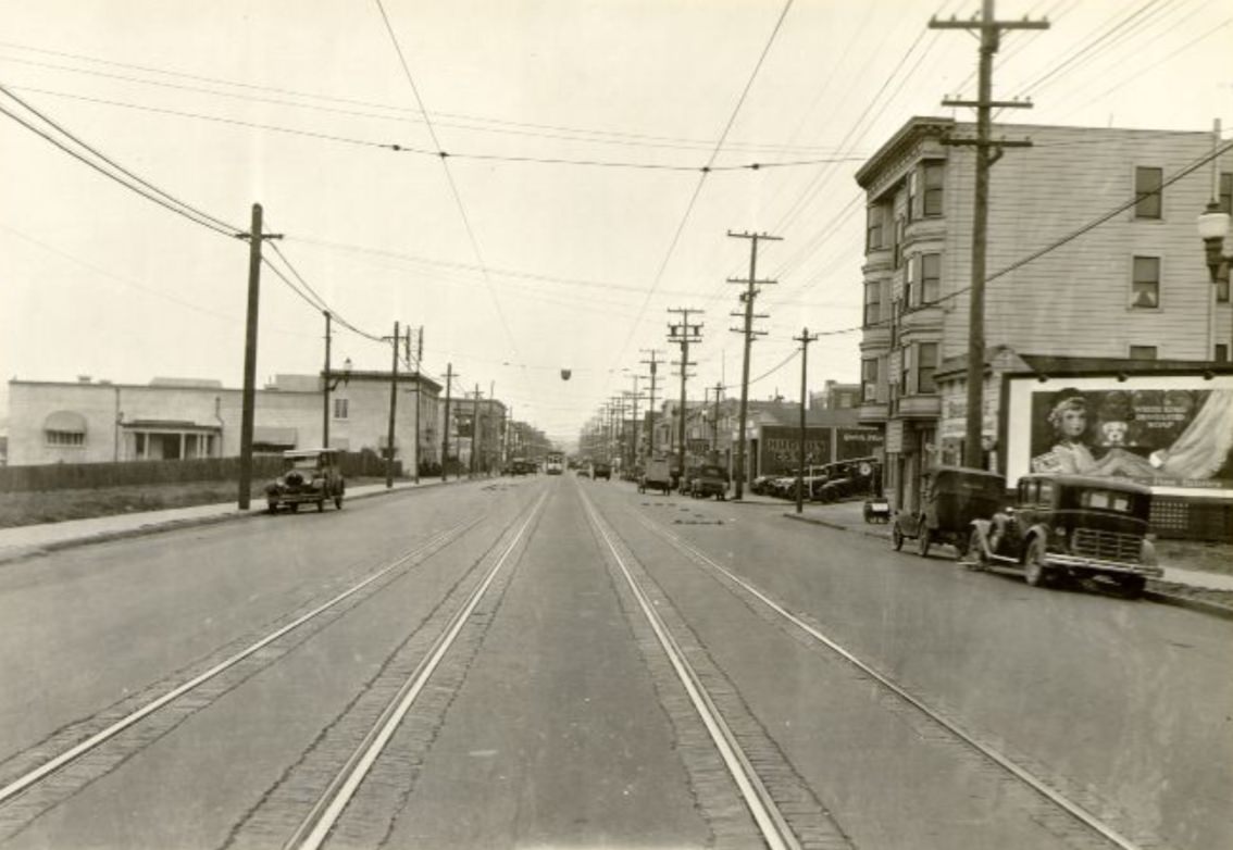 Mission Street at France Street, 1929