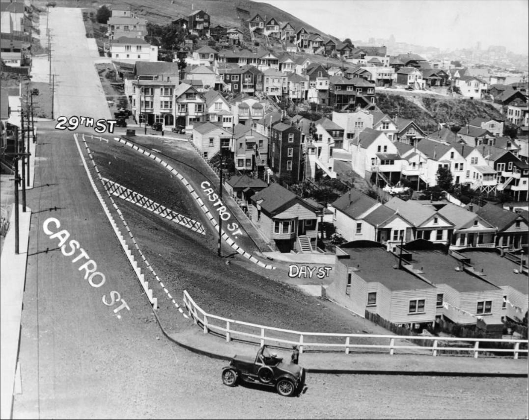 Castro and Day streets in 1927.