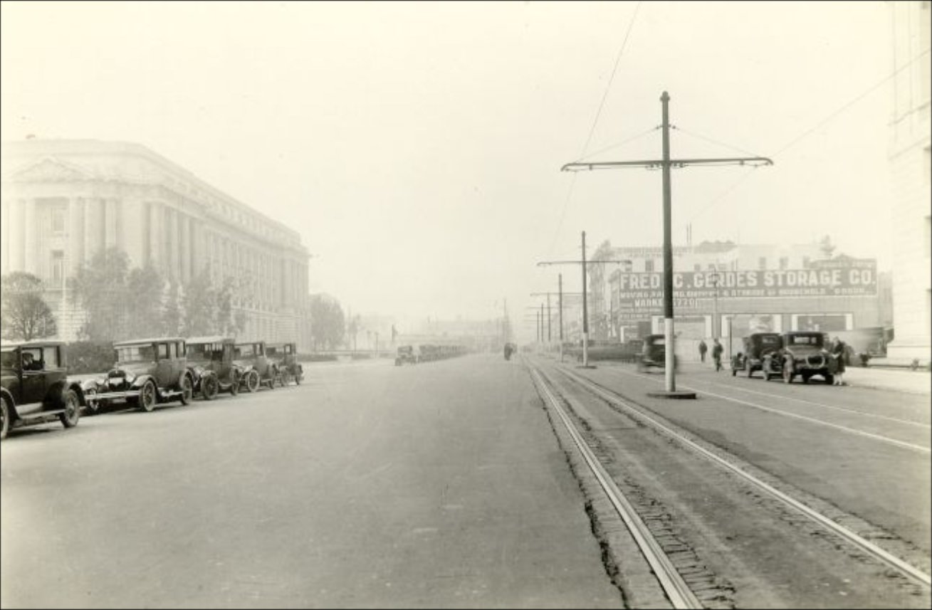 McAllister at Polk Street, 1926