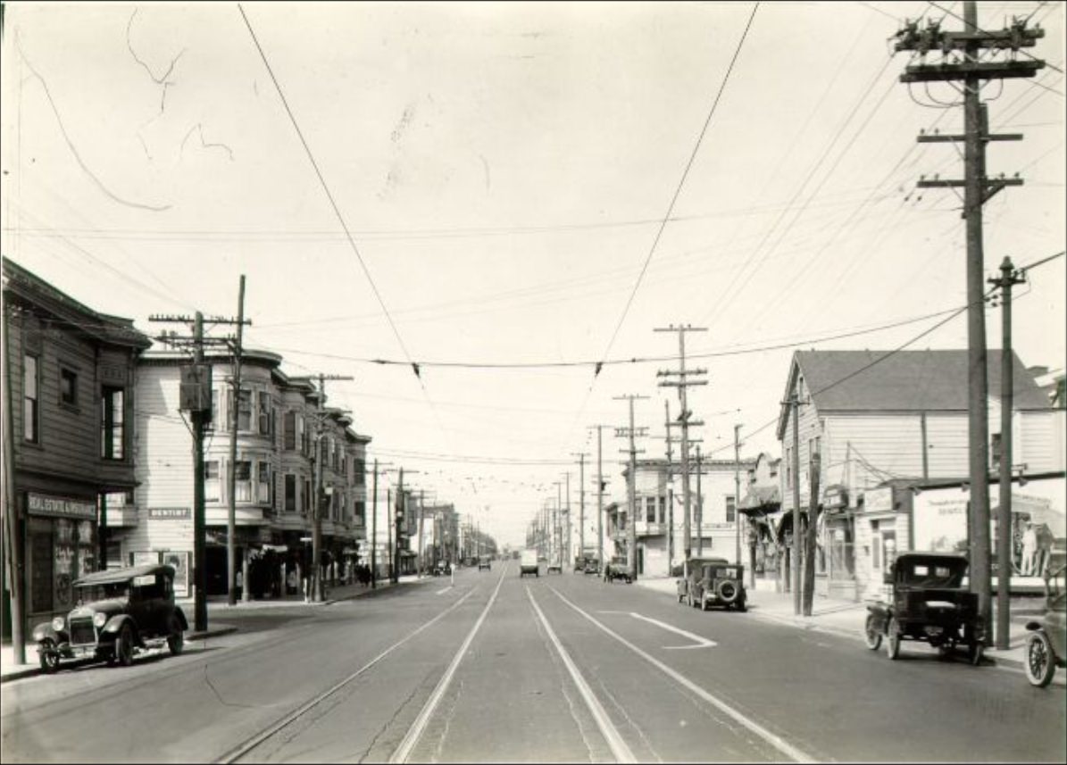 Mission Street at Onondaga in 1926.