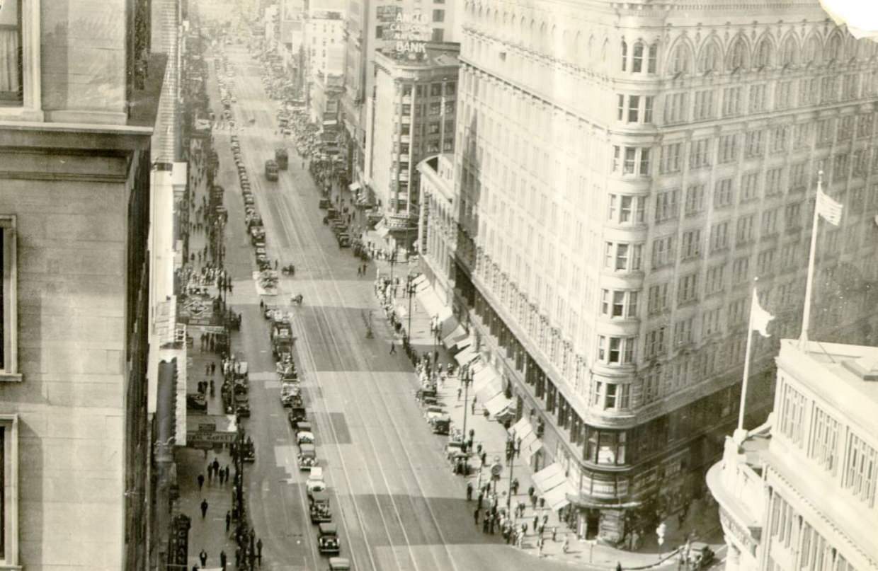 Market Street in the 1920s.