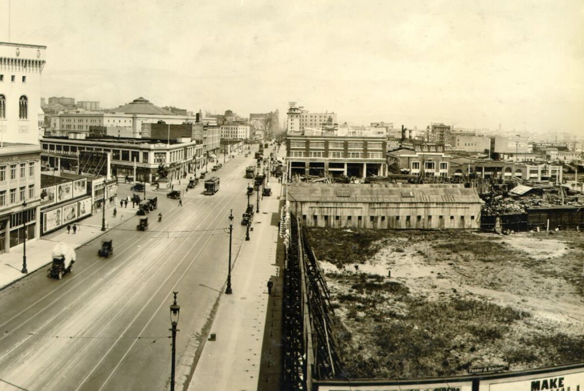 Market Street in the 1920s.