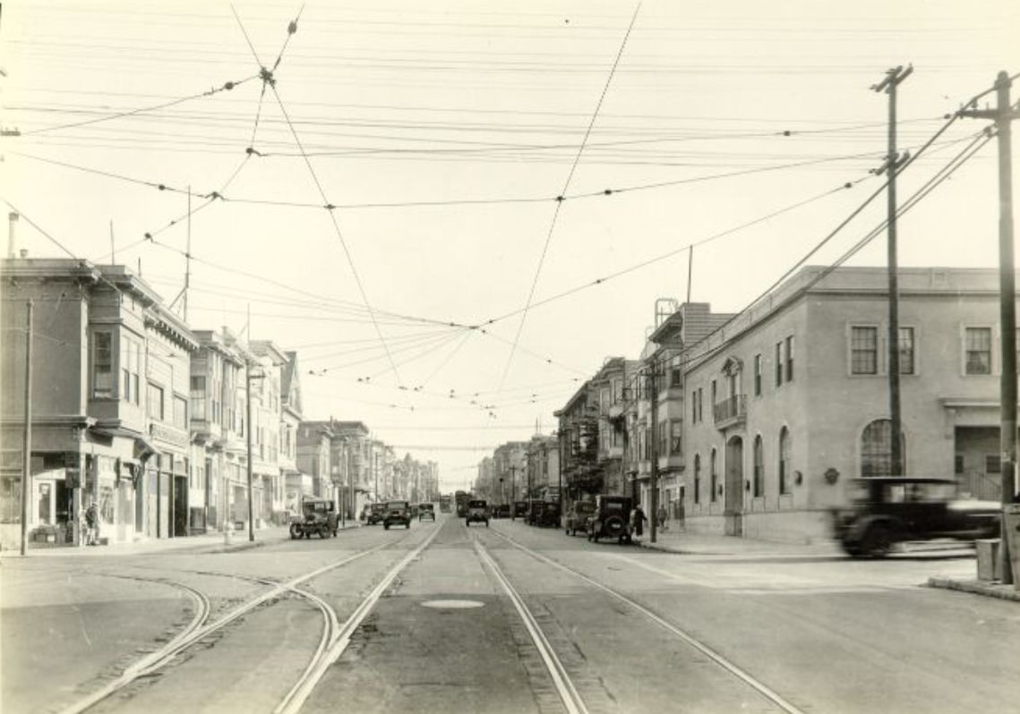 O'Farrell Street at Divisadero in 1926.