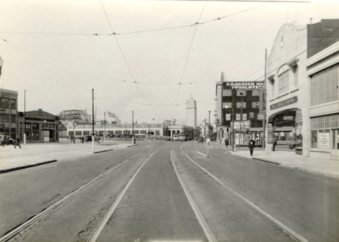 Mission Street at 12th in 1928.