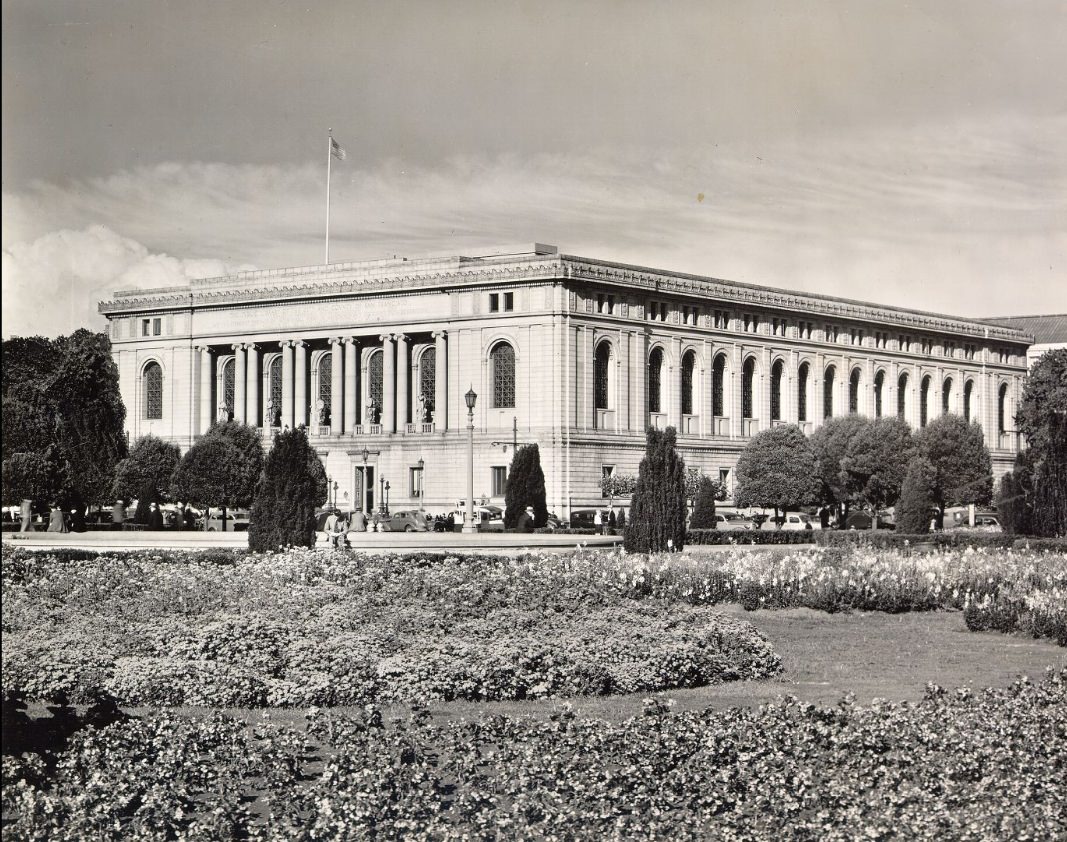 Exterior view of Main Library, 1938