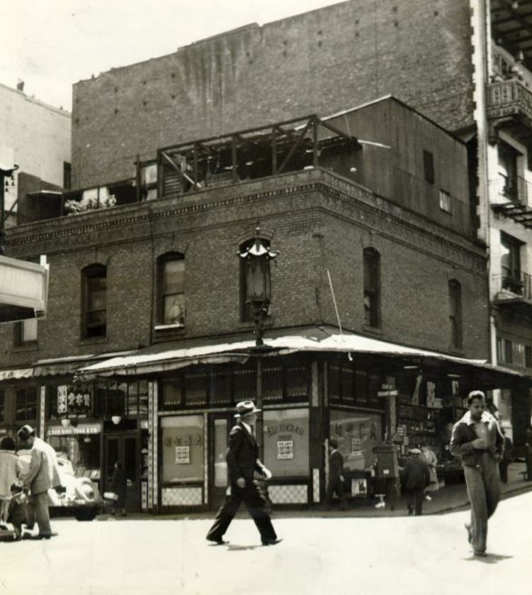 Corner of Grant Avenue and Clay Street, 1935