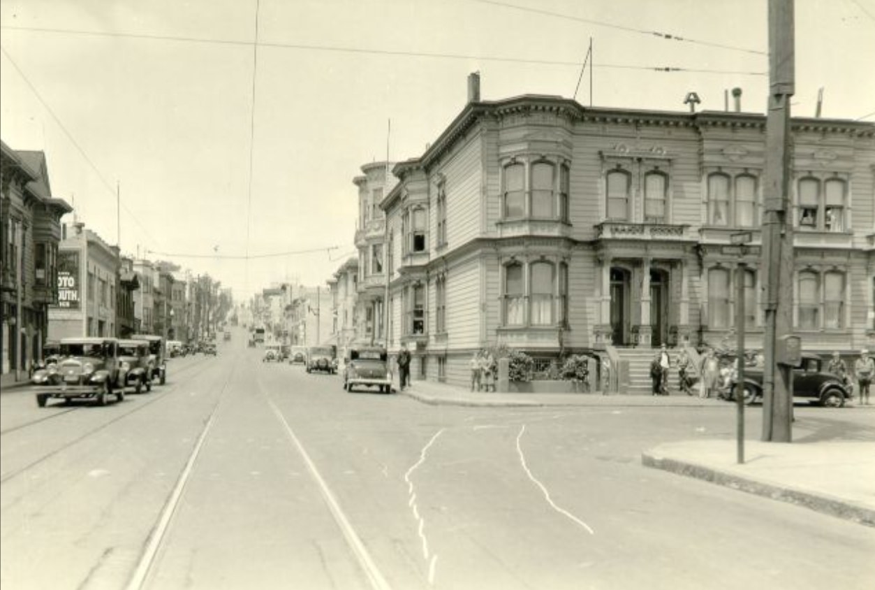 Geary at Scott Street, 1932