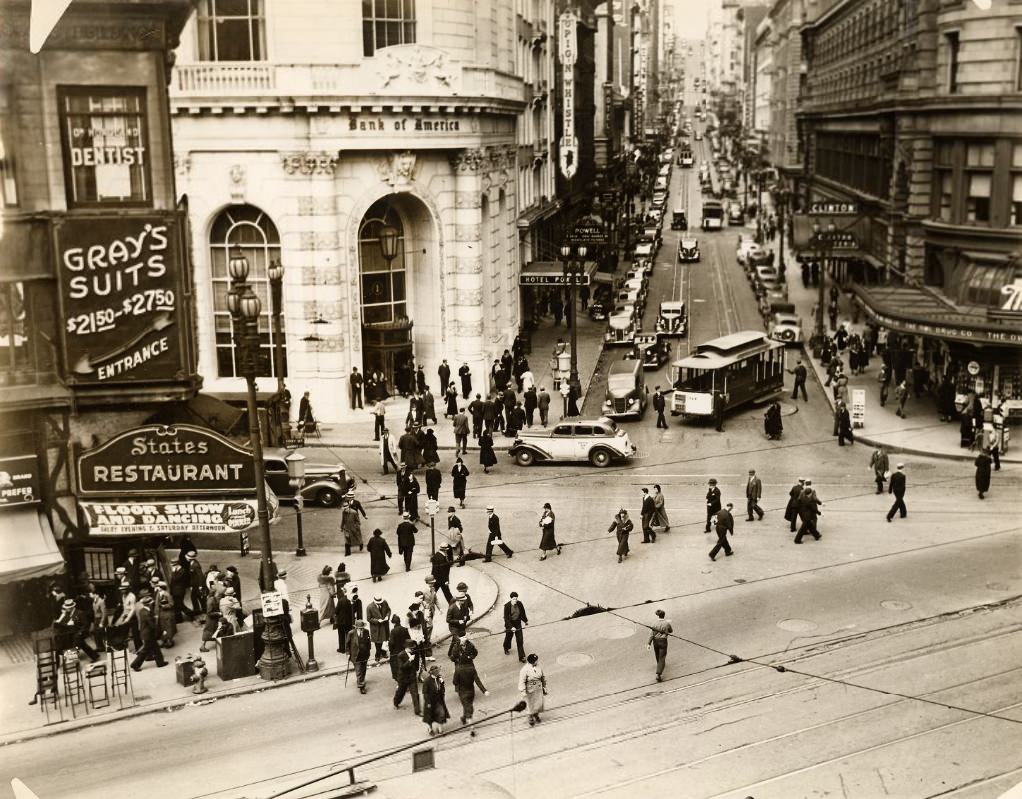 Powell Street at Market, 1937