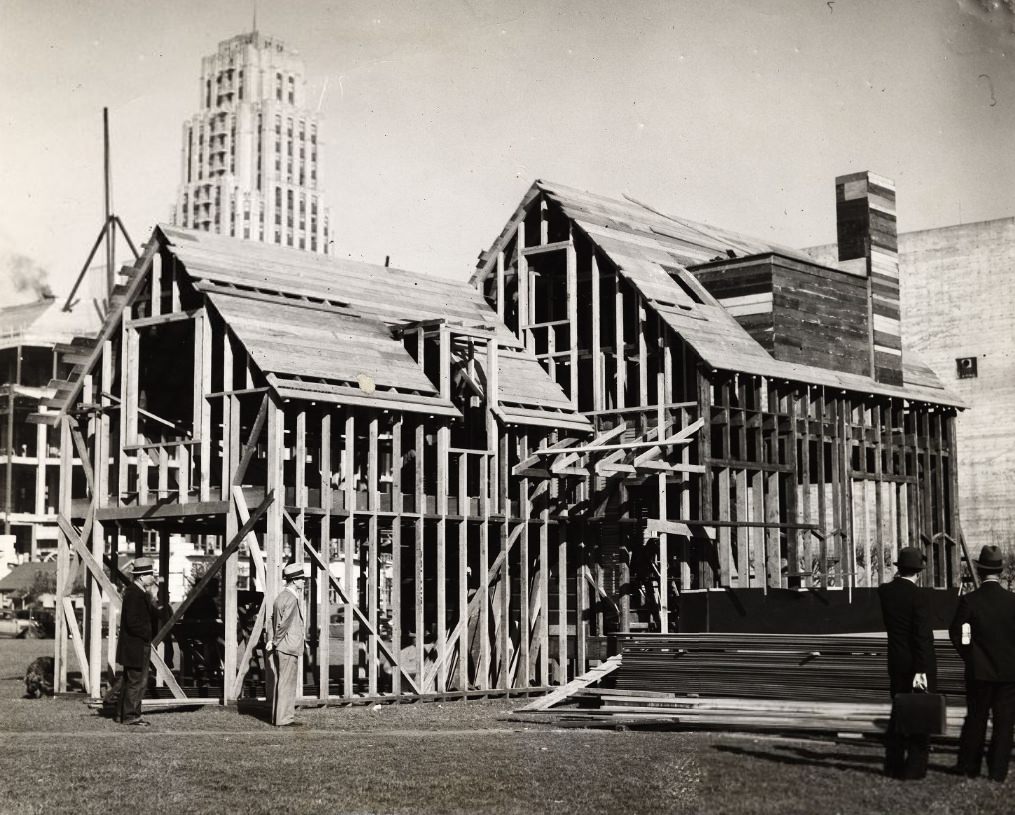 Home reconstruction in the Civic Center, 1934