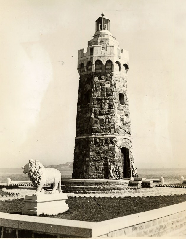 Municipal-owned Lighthouse at yacht harbor in the Marina, 1935