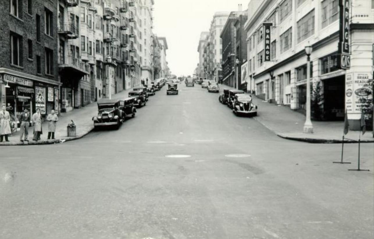 Hyde Street at Post, 1936