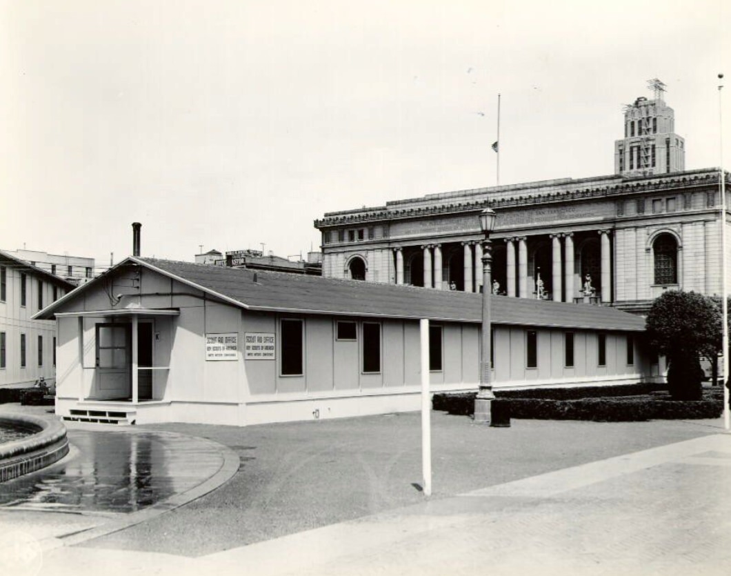 Temporary Barracks, Civic Center Plaza, 1940s
