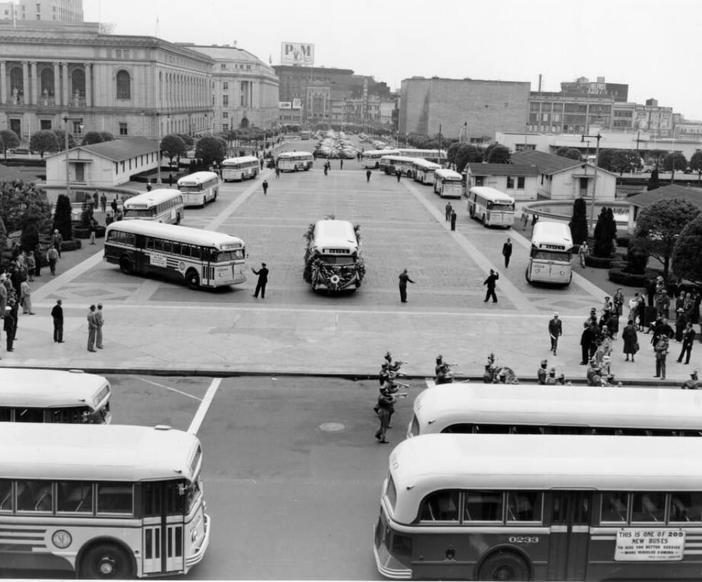 Parade at the Civic Center, 1940s