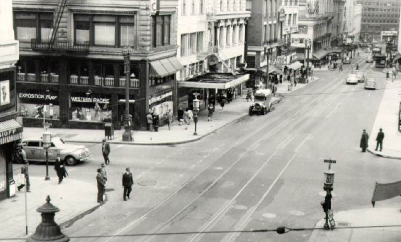 Stockton and Post Street, 1943