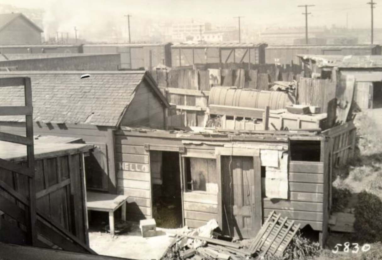 Rear view of 1820 Third Street, 1941