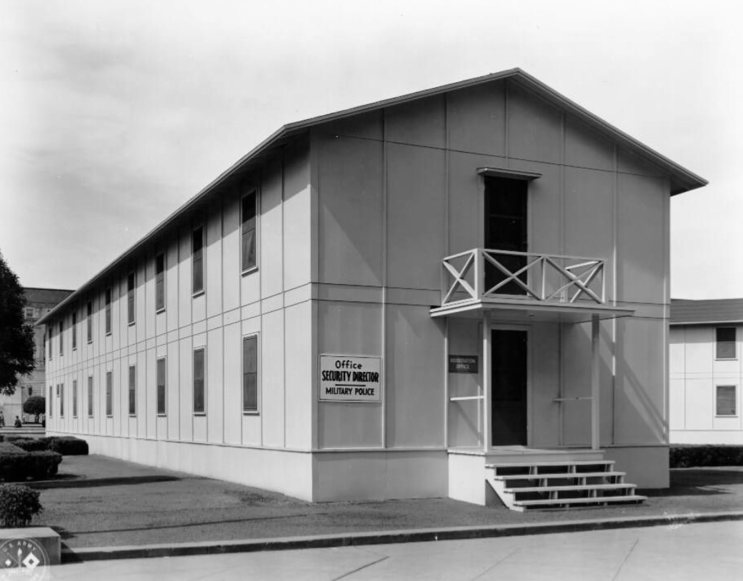 Temporary Barracks in the Civic Center Plaza, 1940s