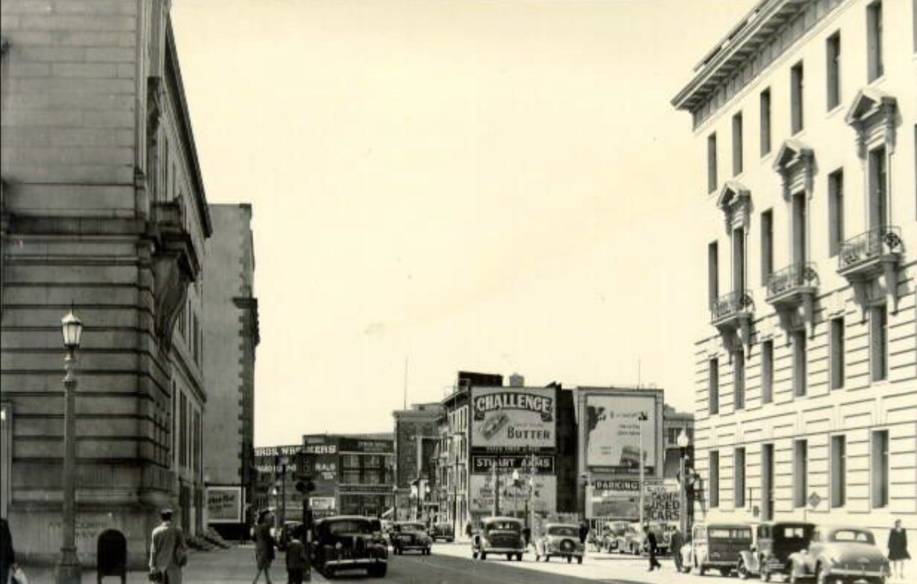 Civic Center district, 1945